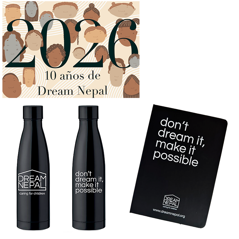 Pack calendario libreta y botella